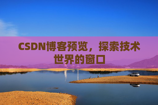 CSDN博客预览,探索技术世界的窗口